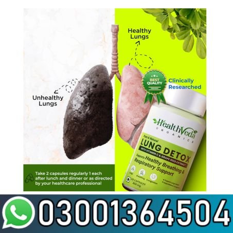 Health Veda Organics Lung Detox With Vitamin C In Pakistan