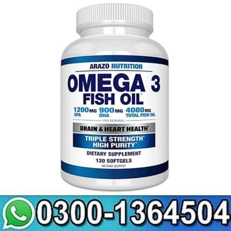 Arazo Nutrition Omega-3 Fish Oil 4080mg In Pakistan