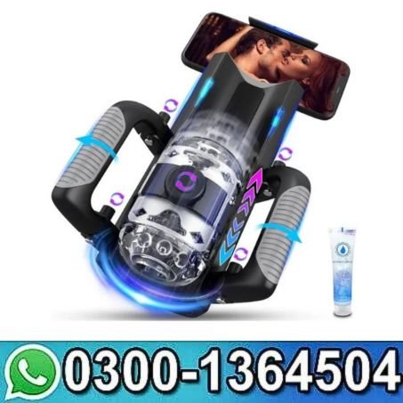 Hands Free Pocket Pussy with 12cm Blowjob Machine