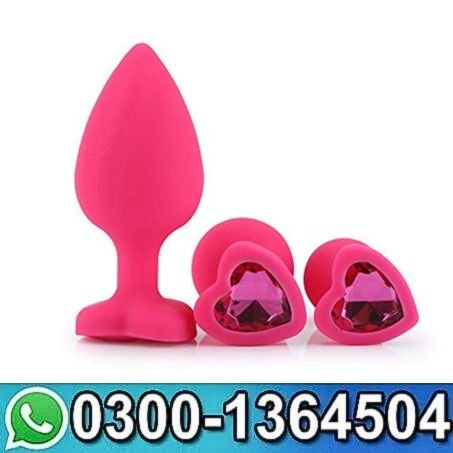 3Pcs Silicone Anal Butt Plugs In Pakistan