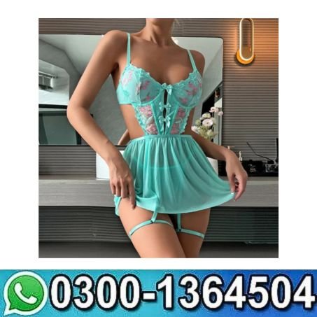 Floral Embroidery Transparent Nightdress Lace Lingerie
