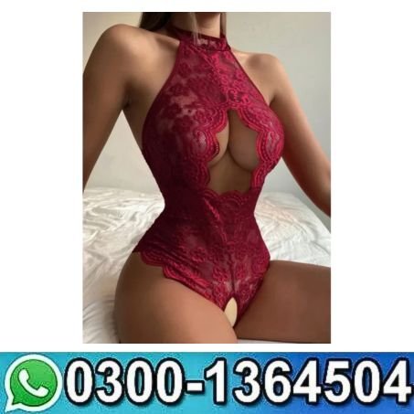 Signature Lace Crotchless Teddy