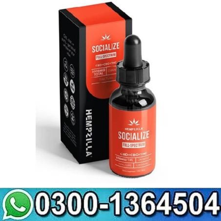 Hempzilla Full Spectrum Socialize Tinctures | 30ml In Pakistan
