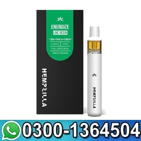 Hempzilla CBD Live Resin Energize Disposable | 500mg In Pakistan