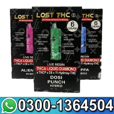 Lost THC THCA Liquid Diamond Disposable | 6g In Pakistan