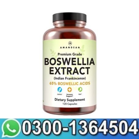 AMANDEAN Boswellia Serrata Extract 500mg 120 Veggie in Pakistan