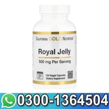 California Gold Nutrition Royal Jelly 500 mg 120 Veggie Capsules in Pakistan