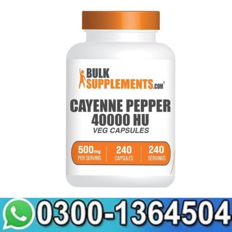Cayenne Pepper 40000HU Capsules in Pakistan