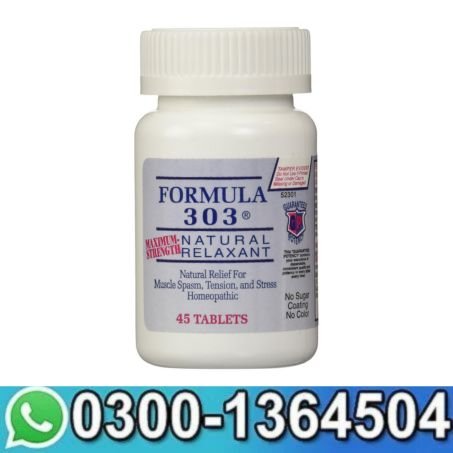 Dee CEE Labs Formula 303 Maximum Strength Natural Relaxant Tablets 45 Tablets in Pakistan