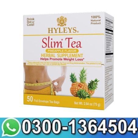 Hyleys Slim Tea Pineapple Flavor - Weight Loss Herbal Supplement Cleanse and Detox in Pakistan