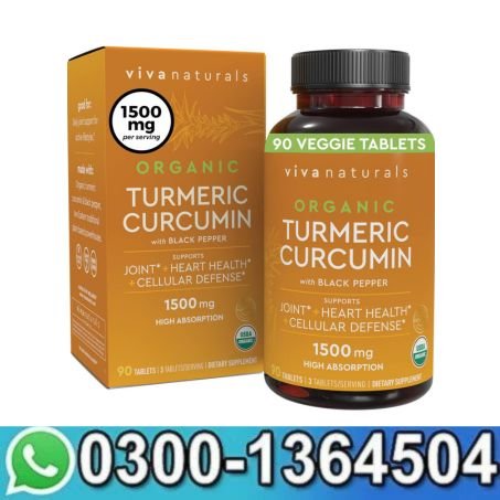Organic Turmeric Curcumin Supplement 1,500mg in Pakistan