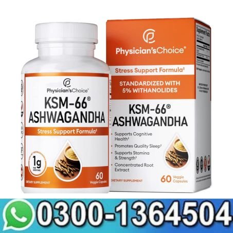 Physician's CHOICE KSM-66 Ashwagandha Root Powder in Pakistan
