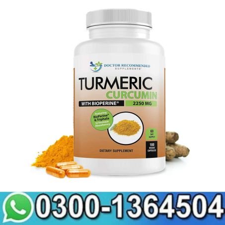 Turmeric Curcumin Supplement 2250mg/d Veggie in Pakistan