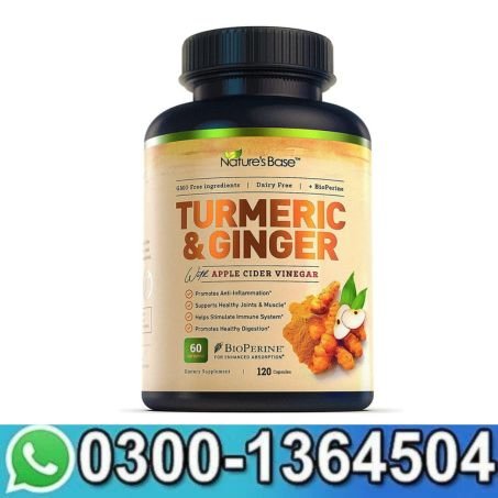 Turmeric Curcumin Supplement with Ginger Apple Cider Vinegar 120 in Pakistan