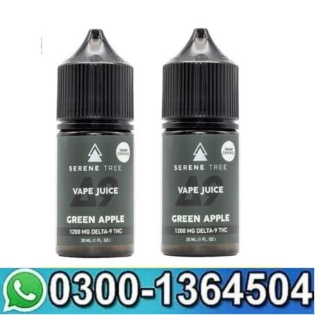 Serene Tree Delta-9 THC Green Apple Vape Juice 1200mg In Pakistan