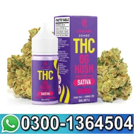 CanaPuff THC+ liquid OG Kush, 89 mg, 30 ml In Pakistan