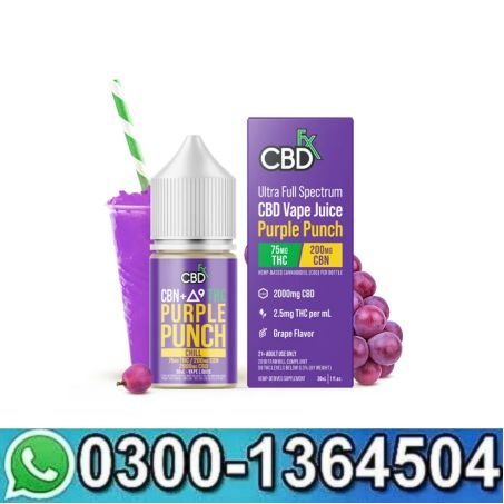 CBDfx Delta-9 THC Vape Juice: Purple Punch (Indica) In Pakistan