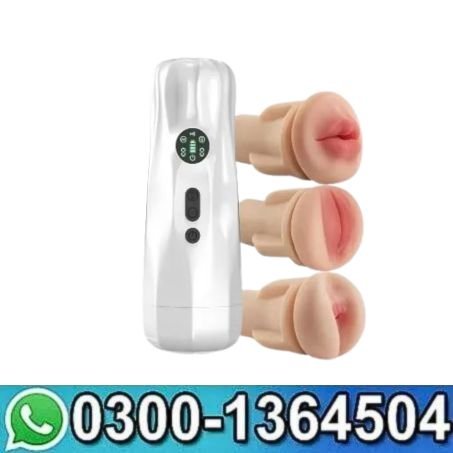 Automatic Male Masturbator With Three Removable Sleeves In Pakistan