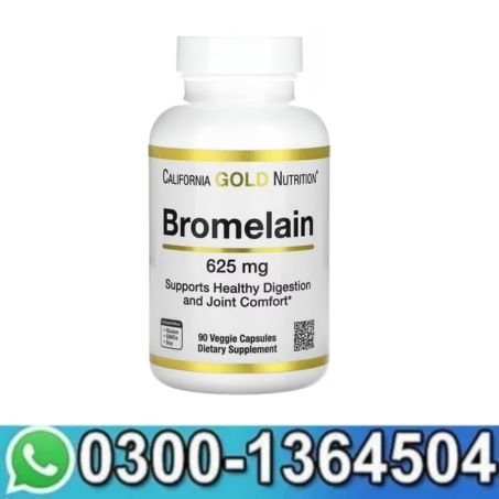 California Gold Nutrition Bromelain, 625 mg 90 Veggie Capsules in Pakistan