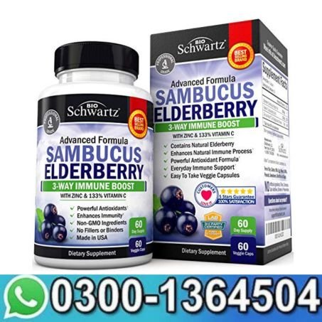 Elderberry Capsules with Zinc and Vitamin C for Adults  in Pakistan
