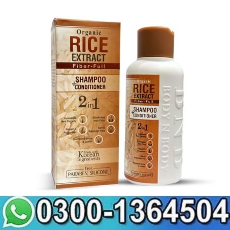Organic Rice Extract Shampoo + Conditioner In Pakistan