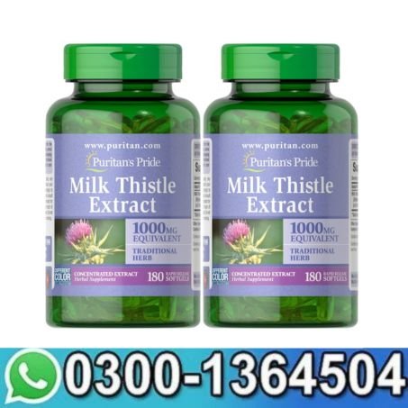 Puritan's Pride Milk Thistle 180 Count Pack of 2 in Pakistan 